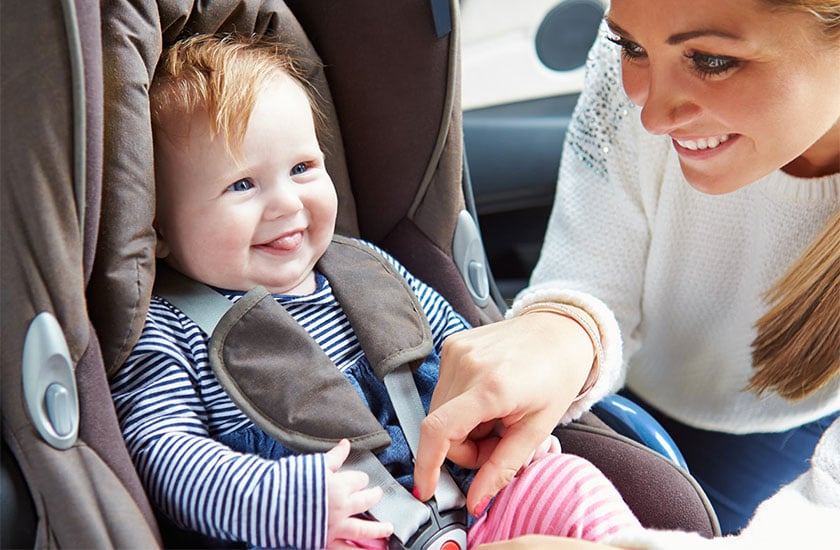 safe travel in infant car seat